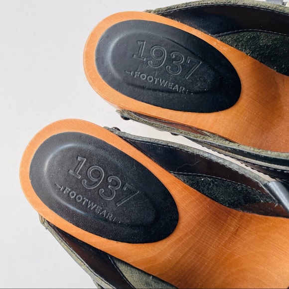 SOLD Madewell 1937 Wood Clogs Leather Kiltie US 8 - Picture 7 of 8